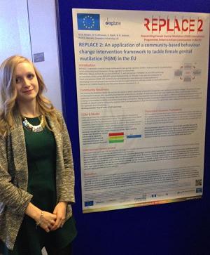 Kayleigh at the UKSBM conference 