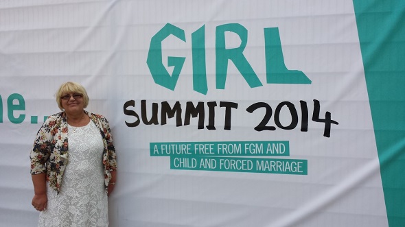 Hazel at the Girl Summit 2014
